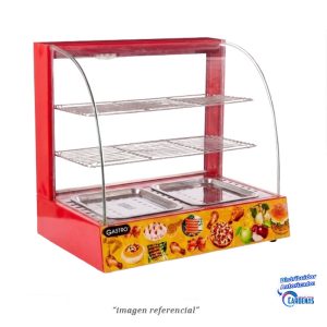 VITRINA CALIENTE DE 2 BANDEJAS GASTRO MOD GFY-2P