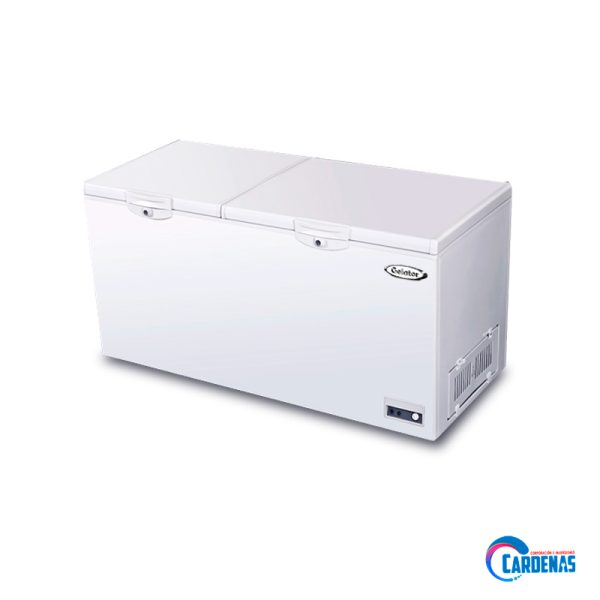 CONGELADOR DUAL DE 2 PUERTAS DE PRODUCTOS CONGELADOS Y REFRIGERADOS GELATOR MOD BD-500