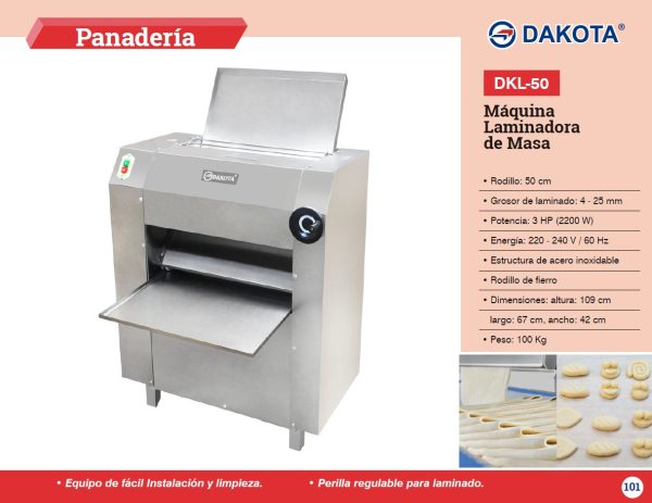 LAMINADORA DE MASA RODILLO DE FIERRO 50CM DAKOTA MOD:DKL-50 - Imagen 2