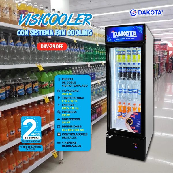 VISICOOLER DAKOTA 290 LTS MOD DKV-290FE - Imagen 2