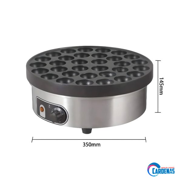 MAQUINA DE MINI PANQUEQUES DE 35 HOYOS ELECTRICOS GASTRO MOD GFY-LB350-A - Imagen 2