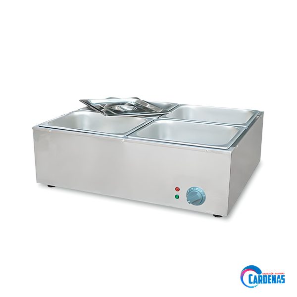 CALENTADOR DE CHOCOLATE MANUAL A BAÑO MARIA DE 4 BANDEJAS GASTRO MOD GFY-165C