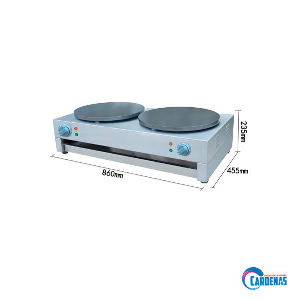 MAQUINA CREPERA ELECTRICA DOBLE GASTRO MOD GFYA-2 - Imagen 2