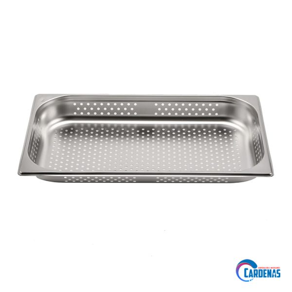 BANDEJA GASTRONOMICA PERFORADA DE ACERO INOXIDABLE GN 1/1-65 (530 x 325 x 65 mm) COOKING