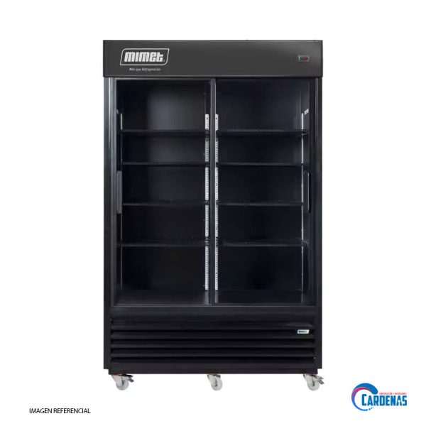 VISICOOLER VITRINA VERTICAL MIMET 2 PUERTAS DE 803 LTS MOD VV-38D