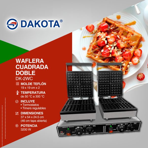 WAFLERA CUADRADA DOBLE DAKOTA MOD: DK-2WC - Imagen 2