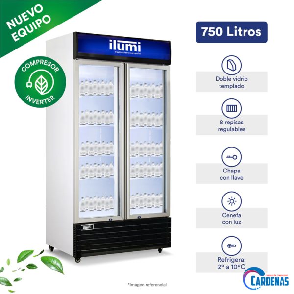 VISICOOLER ILUMI INVERTER 750 LTS MOD: BC-7502IV - Imagen 3