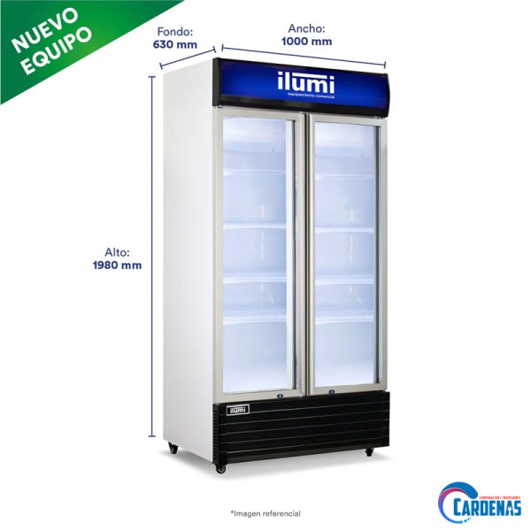 VISICOOLER ILUMI INVERTER 750 LTS MOD: BC-7502IV - Imagen 2
