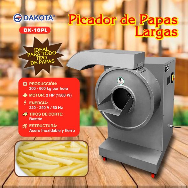 PICADORA DE PAPAS LARGAS FORMA BASTON DAKOTA MOD: DK-10PL - Imagen 2