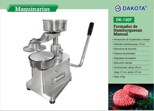 FORMADOR DE HAMBURGUESA 13CM DAKOTA MOD: DK-130F - Imagen 2