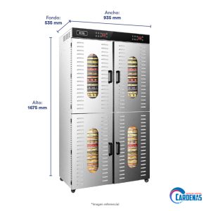 DESHIDRATADOR DE ALIMENTOS ILUMI 80 BANDEJAS MOD DO-8000