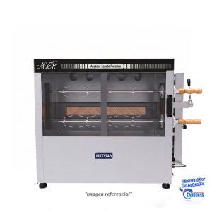 HORNO DE POLLO A GAS 2 ESPADAS METVISA MOD: ASER.20