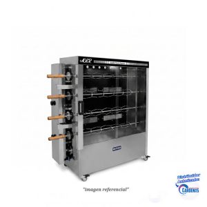 HORNO DE POLLO A GAS 4 ESPADAS METVISA MOD: ASER.40