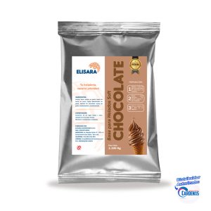 BASE PARA HELADOS SOFT PREMIUM 1.1 KG SABOR CHOCOLATE UND MARCA: ELISARA