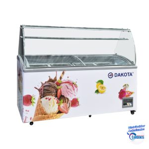 CONGELADORA DE HELADOS DE 12 POZAS DAKOTA 520 LITROS MOD DK-520B