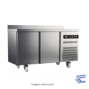 MESA REFRIGERADA DE CONSERVACIÓN DE 2 PUERTAS DE 280 LTS ILUMI MOD MG-2SD-PRO