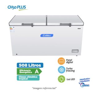 CONGELADORA DE 508 LITROS COLDEX MOD: CH50 PLUS