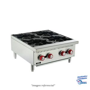 COCINA INDUSTRIAL SOBREMESA DE 4 HORNILLAS ILUMI MOD CGM24-4