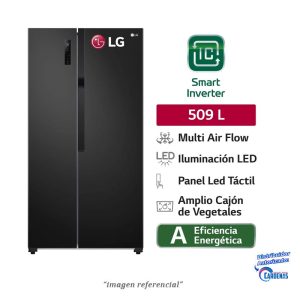 REFRIGERADORA SIDE BY SIDE NO FROST 509 LTS LG MOD: GS51MPD