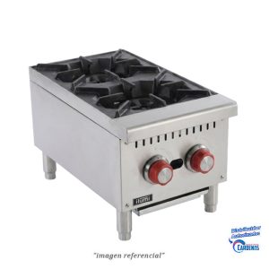 COCINA INDUSTRIAL SOBREMESA DE 2 HORNILLAS ILUMI MOD CGM12-2