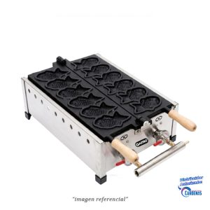 MAQUINA DE TAIYAKI DE 6 MOLDES A GAS GASTRO MOD GFY-1101.R