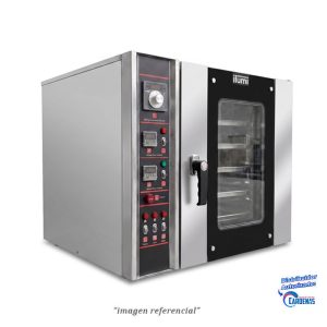 HORNO INDUSTRIAL CONVECTOR A GAS CON 5 BANDEJAS ILUMI MOD HC-5000