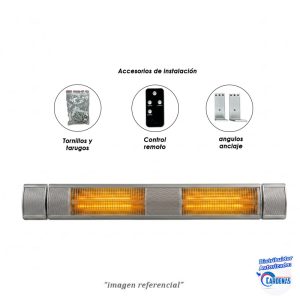 ESTUFA DE CUARZO PARA TECHO O PARED 3000 W ALFANO MOD UC-3000